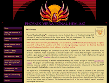 Tablet Screenshot of phoenixvibrationalhealing.com